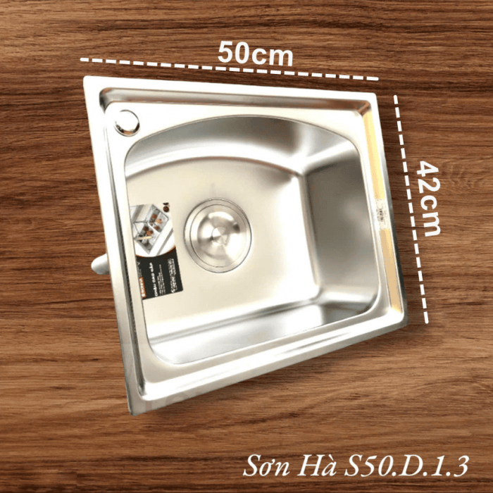 Chậu rửa bát Sơn Hà S50 inox 304